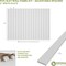 Ekena Millwork 48H x 1/2T Adjustable PVC Slat Wall Panel Kit w/ 2W Slats, Unfinished contains 22 Slats SWP66X48X0500UN - alternate 5